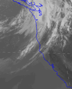 An approaching cold front washes out along the west coast - resulting in a spectacular sunset for those who happened to be outside this evening.